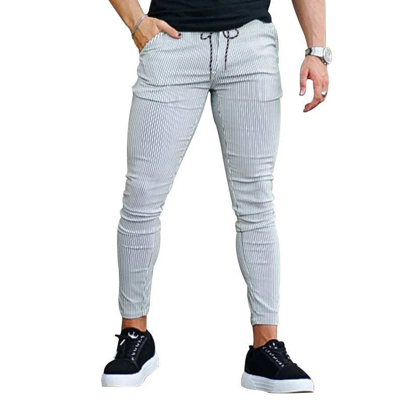 SLIM FIT STRIPE JEANS